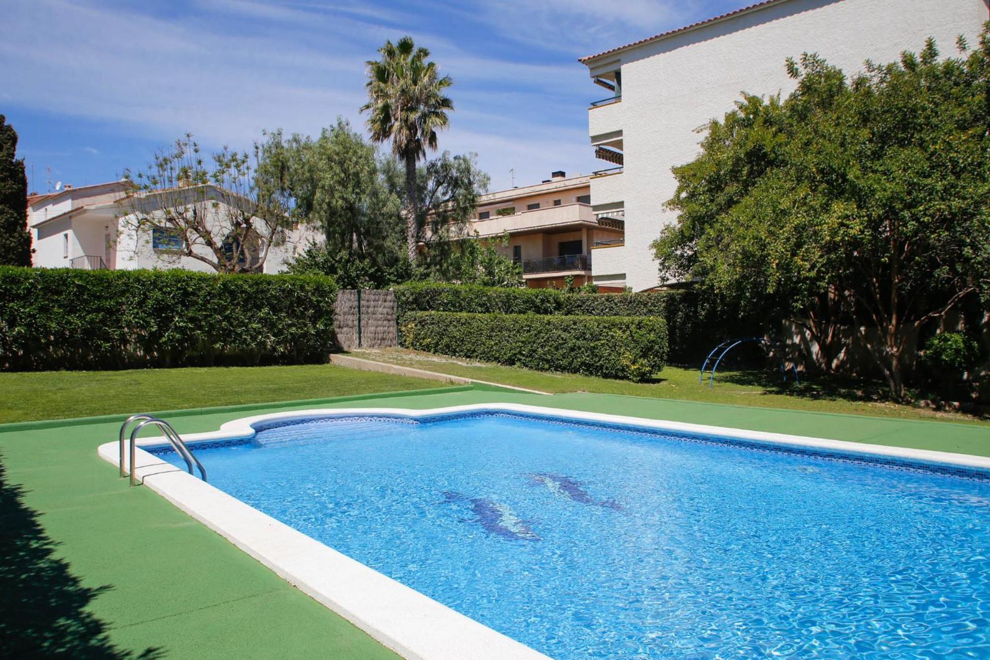 At044 Cerca De La Playa, Con Piscina Y Airco Apartman Torredembarra Kültér fotó